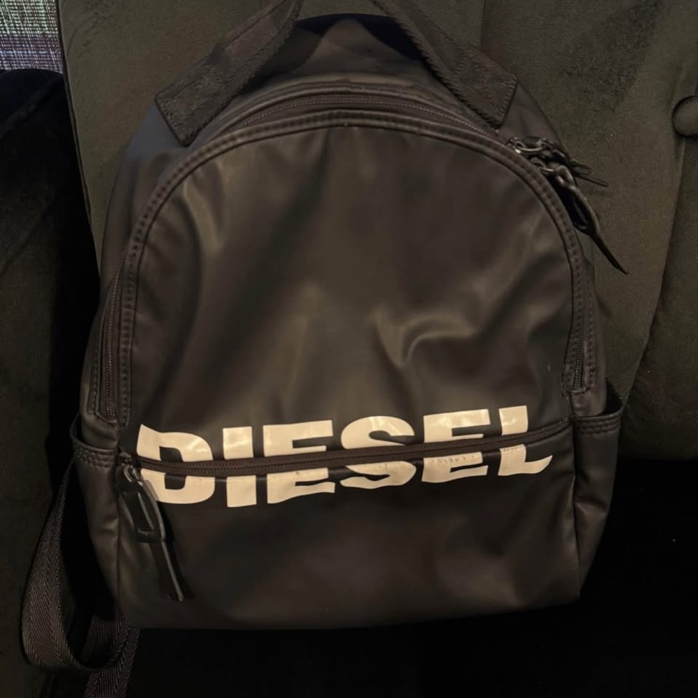 Diesel Black Backpack